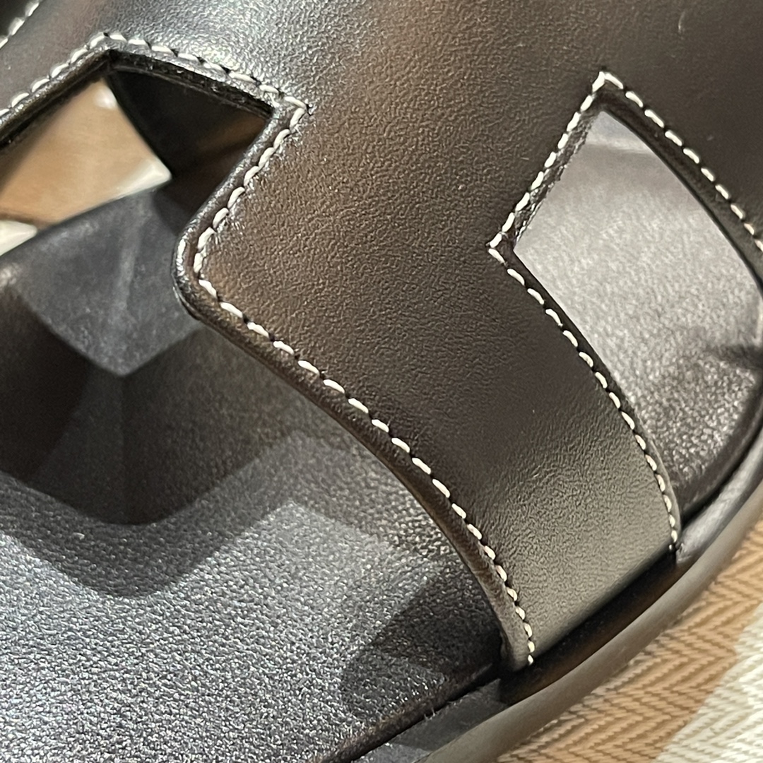 HERMES Sandals New Slippers Handmade Italian lamb sole 10 days of shipment CC89 Nior
