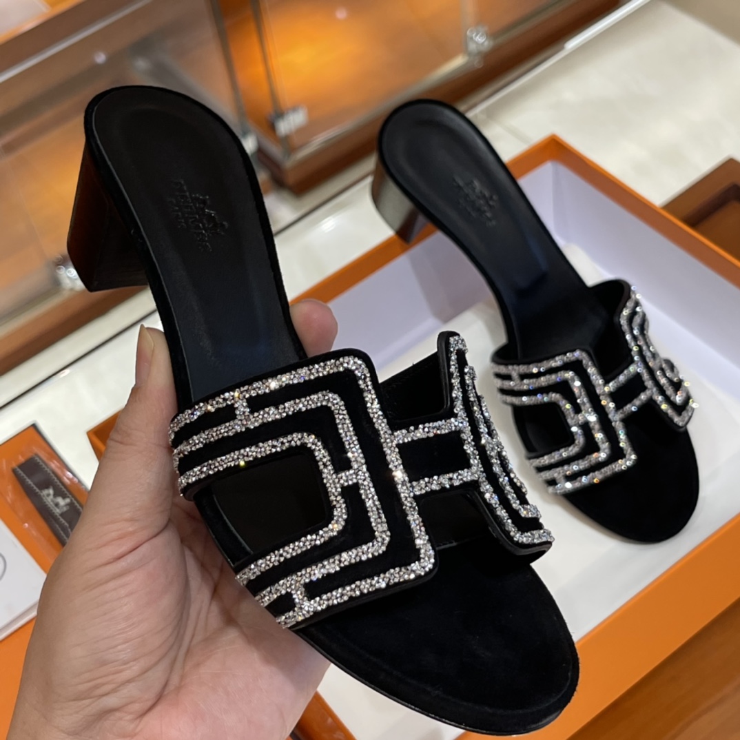 HERMES  Sandals New Slippers Handmade Italian lamb sole 10 days of shipment CC89 Nior