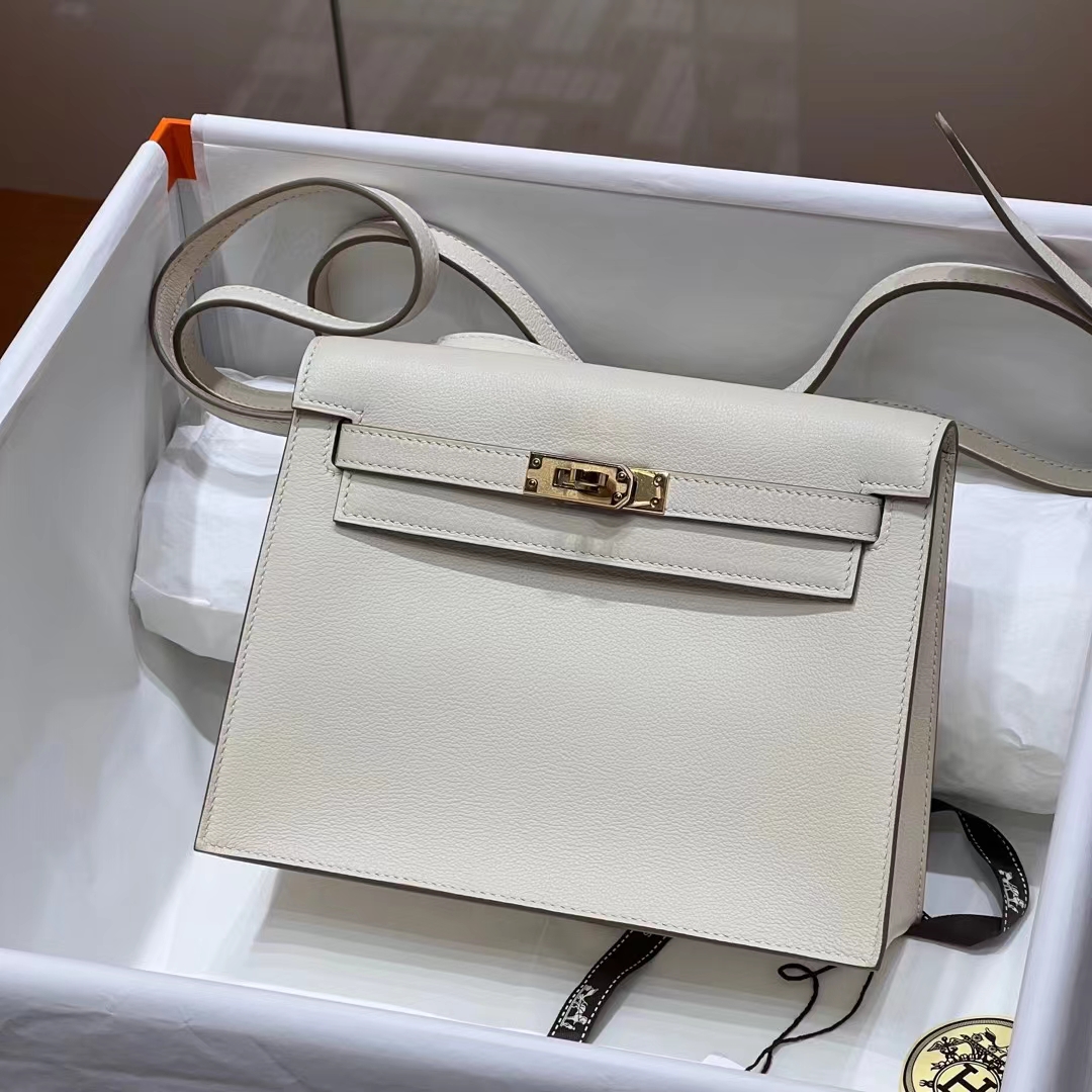 Kelly Dance 10 Craie Evercolor Full handmade HERMES Fatory