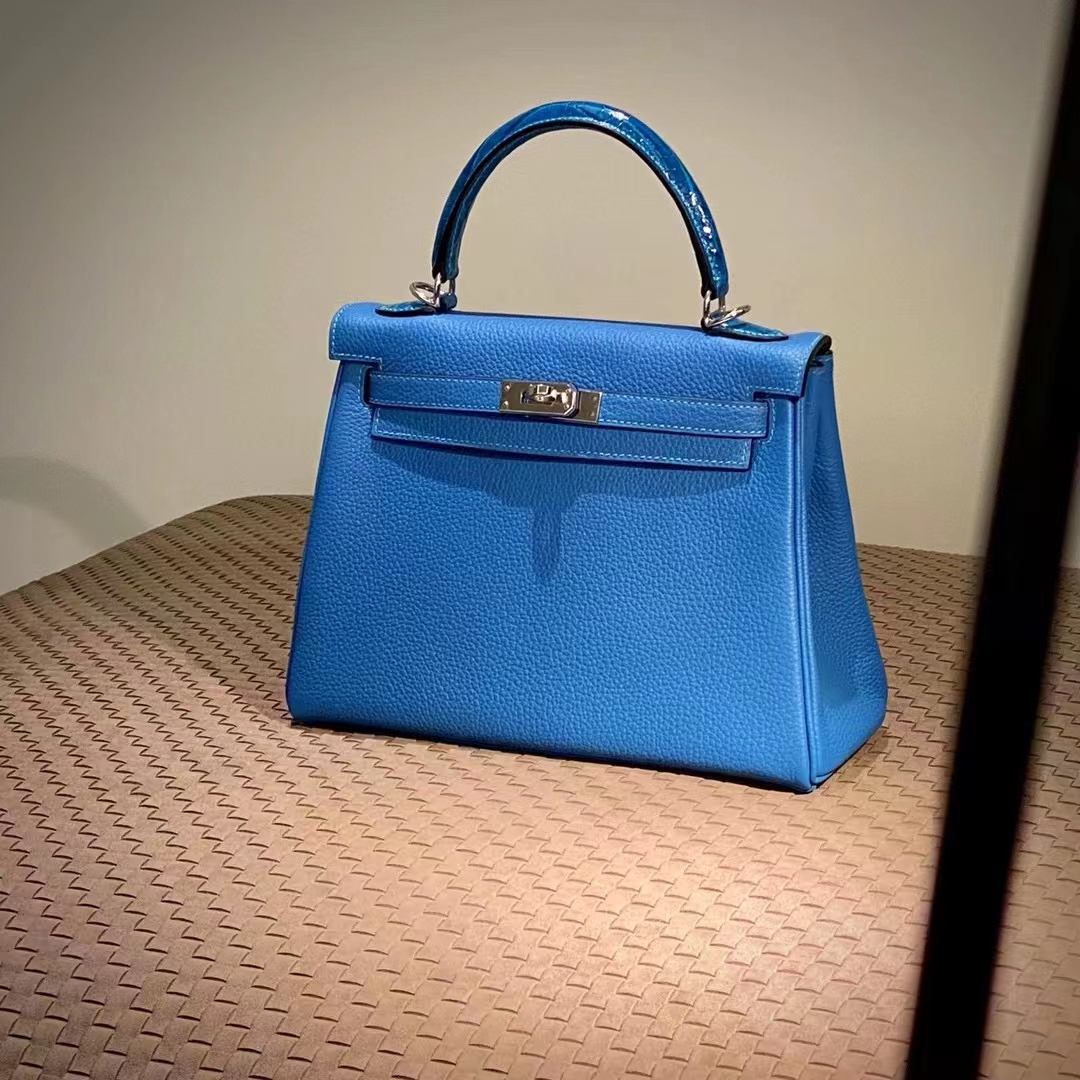 HERMES Kelly 25CM 7A Niloticus TOGO SHW Full handmade Kelly fatory