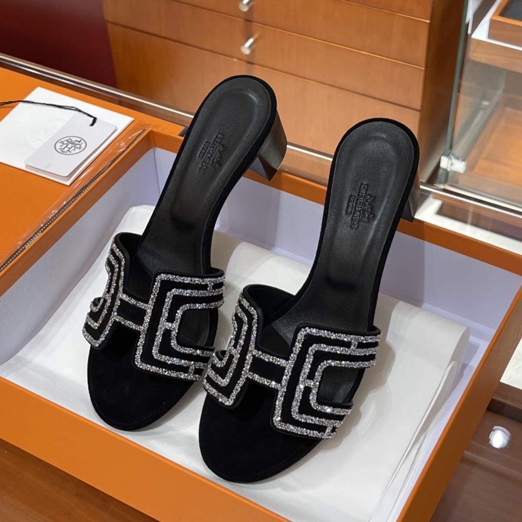 HERMES  Sandals New Slippers Handmade Italian lamb sole 10 days of shipment CC89 Nior