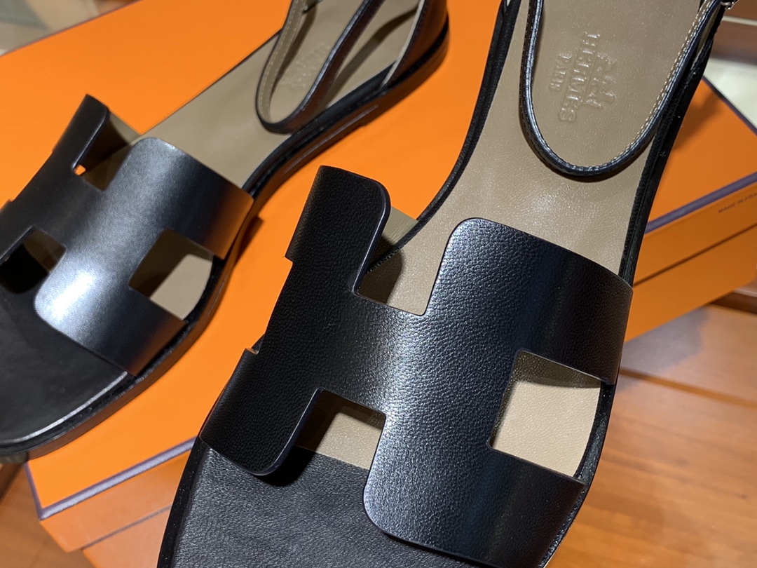 HERMES Sandals New Slippers Handmade Italian lamb sole 10 days of shipment 89 Nior